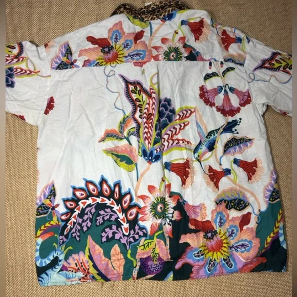 Sarah Gordon x Anthropologie large Tiger Pajama Flannel Set - Picture 5 of 9